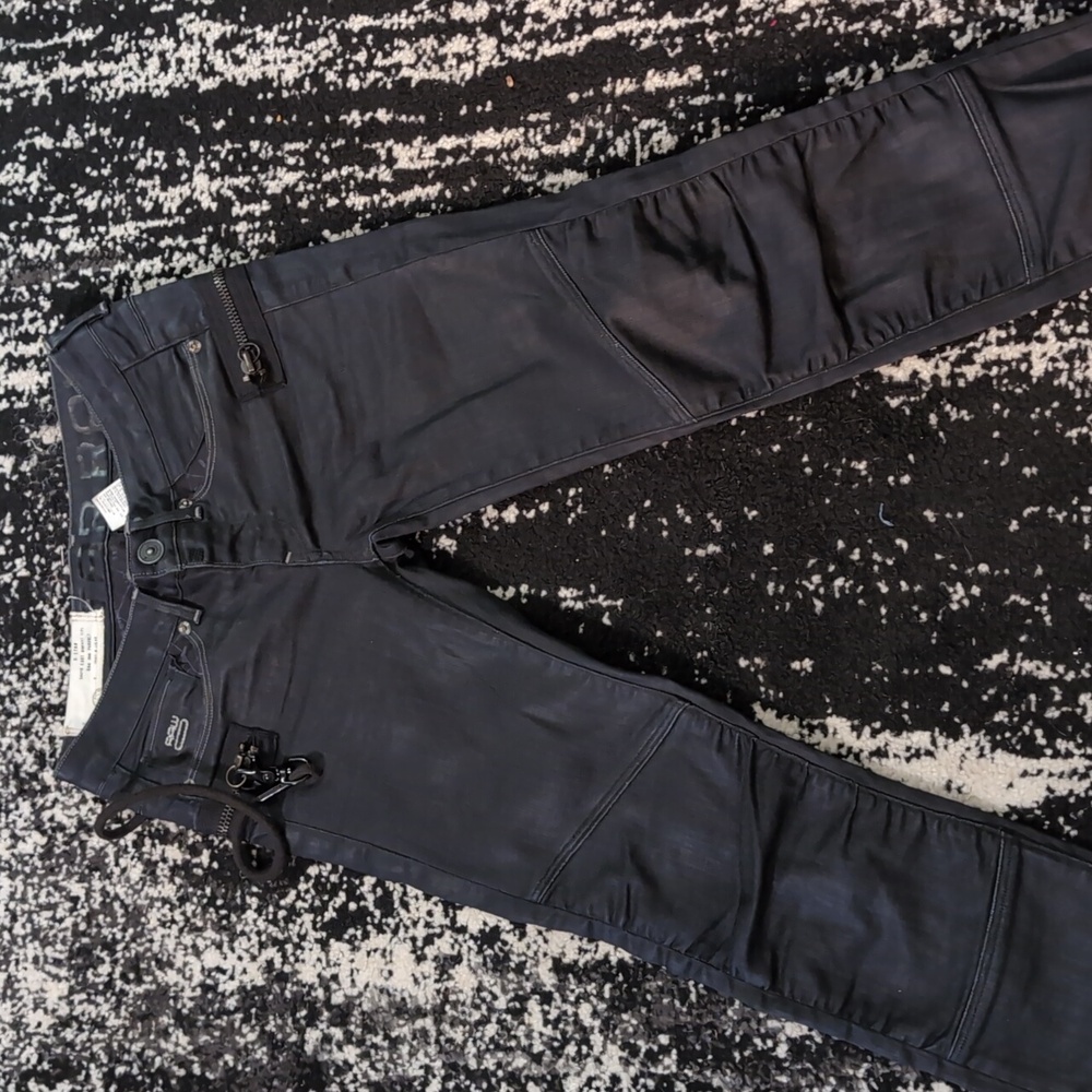 G-Star Women's Dark Black/Charcoal Skinny Jeans 24
